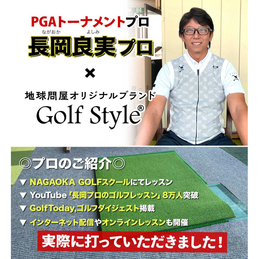 Golf Style ゴルフマット 35mm ラフ芝 ゴルフ 練習 マット 120×120cm