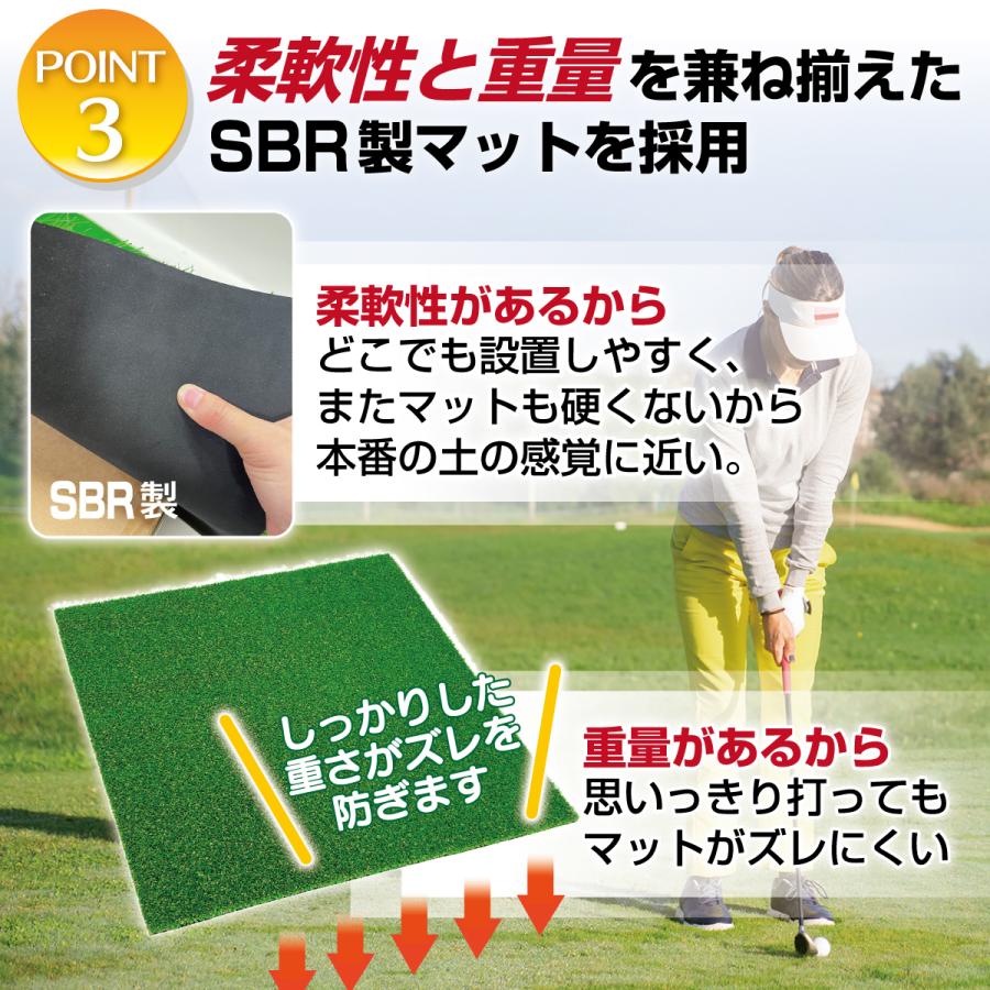 傾斜 ゴルフマット 100×100cm PGAプロと共同開発 練習 マット 大型