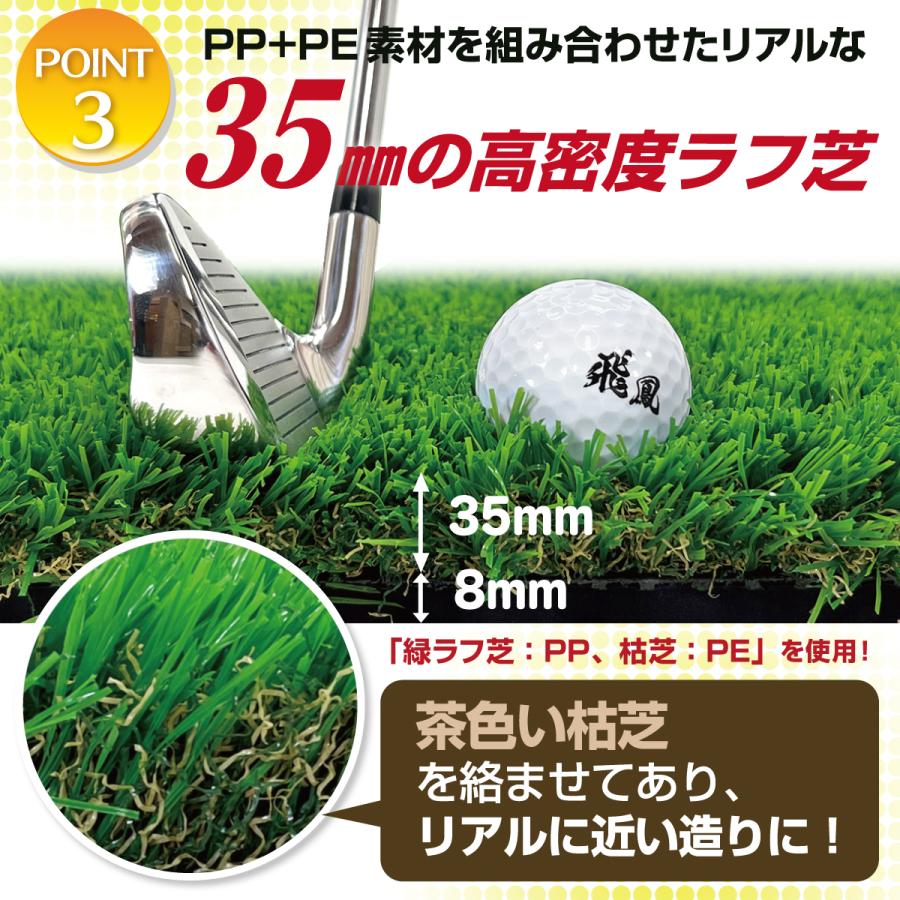 Golf Style ゴルフマット 大型 練習 傾斜 100×100cm PGAプロと