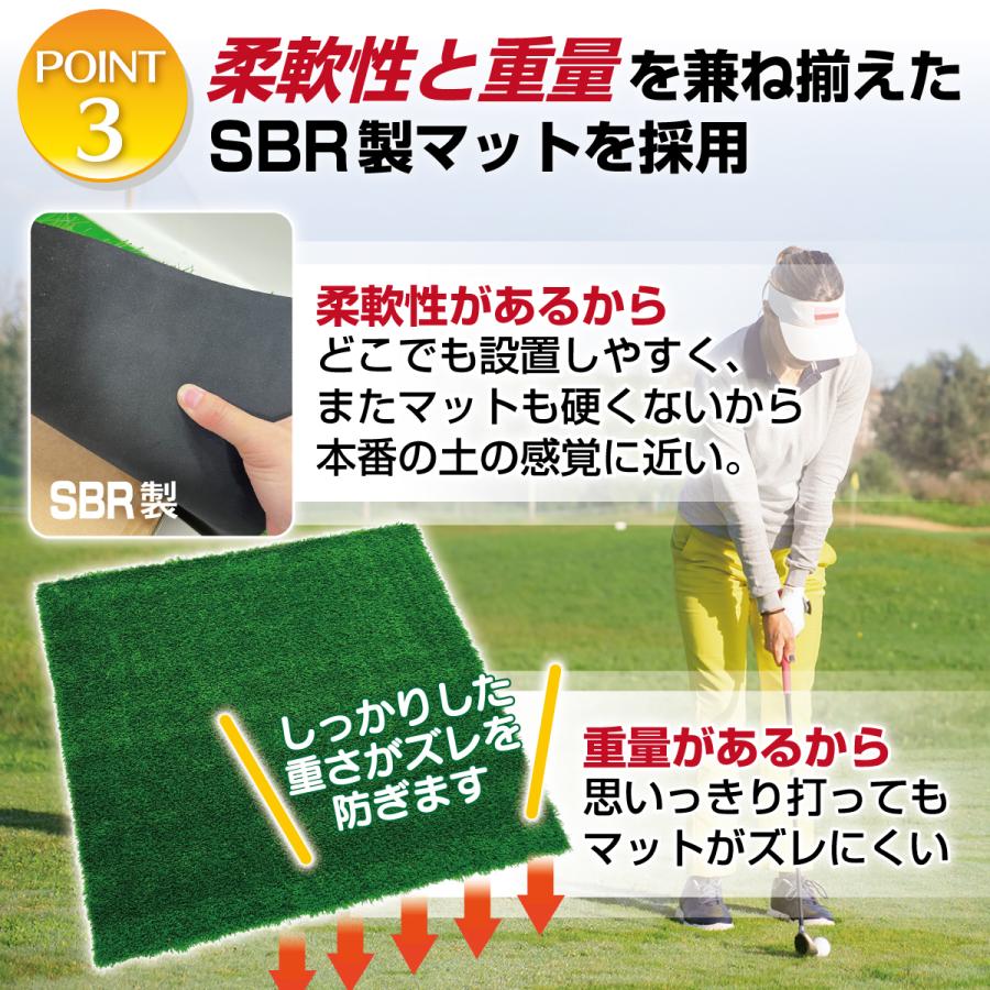 Golf Style ゴルフマット 大型 練習 傾斜 120×120cm PGAプロと