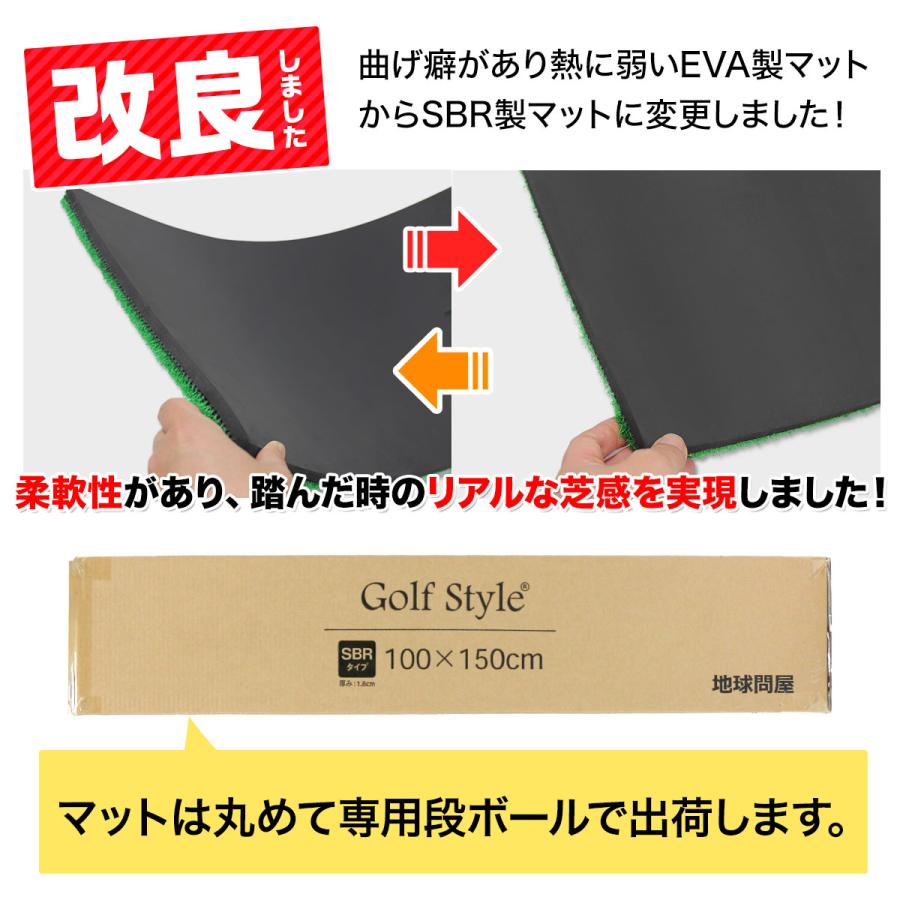 【父の日】 ゴルフセット ギフト プレゼント ゴルフ 練習 マット 大型 100×150cm 素振り スイング 練習用 ボール ゴムティー Golf Style 【父の日】 ゴルフセット ギフト プレゼント ゴルフ 練習
