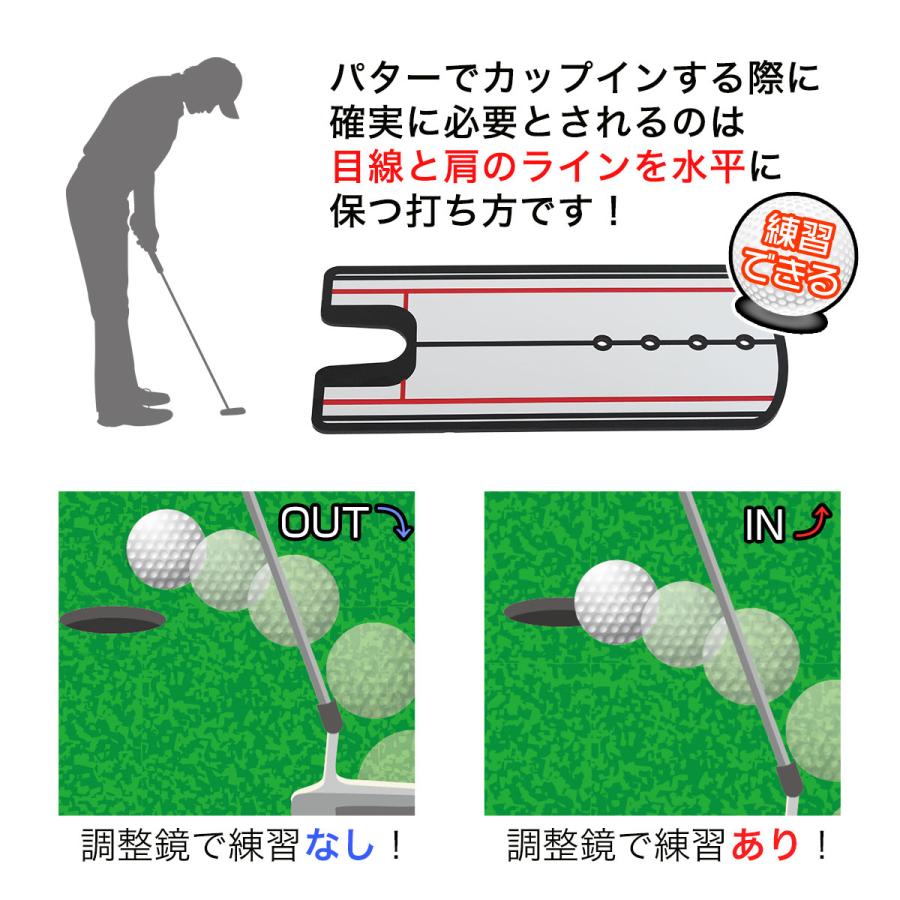 Golf Style パッティングミラー ゴルフ パター 練習 鏡 パター矯正