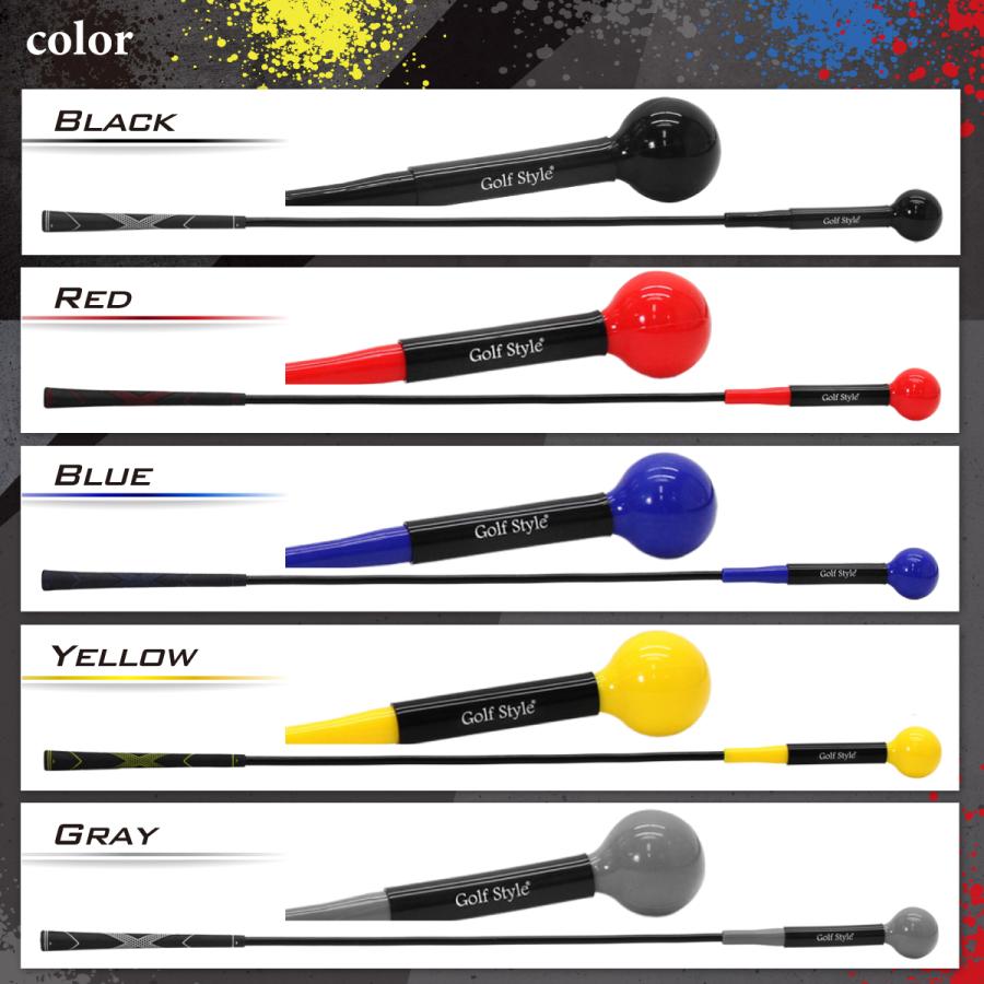 ゴルフ練習器具 スイングトレーナー ウエイトアップ セット 重り 140g ウエイトリング ゴルフ スイング練習 室内 屋外 素振り 矯正 飛距離 グリップ 100cmサイズ | Golf Style | 15