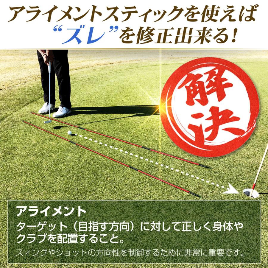 Golf Style アライメントスティック 3分割タイプ ゴルフ 練習 ゴルフ