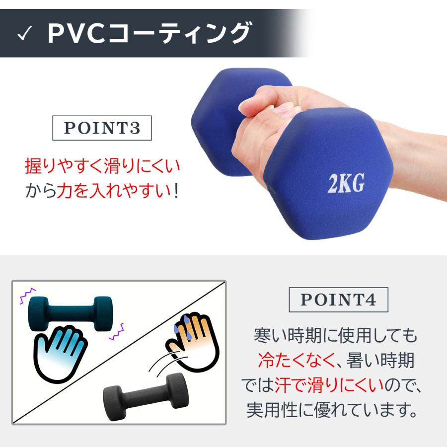 ダンベル8キロ+3キロ×2 楽天市場】ダンベル 8kg 2個セット カラーダンベル セット 合計