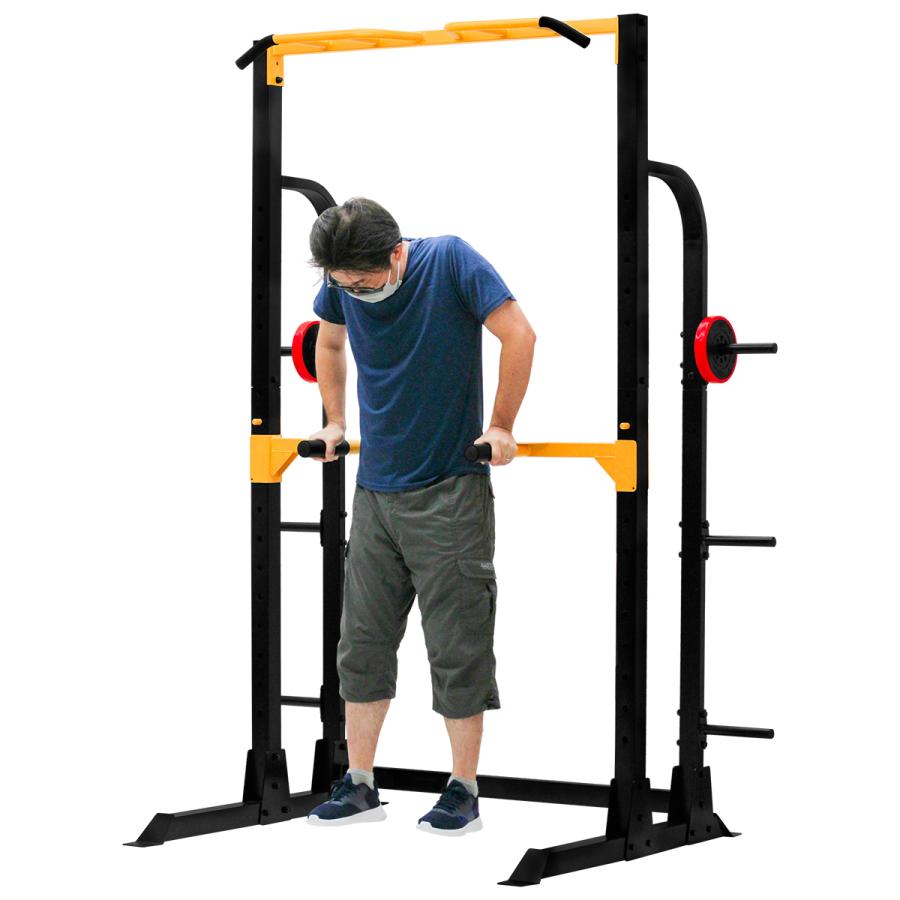 MUSCLE FACTORY ハーフラック 懸垂マシン バーベルスタンド ぶらさがり 