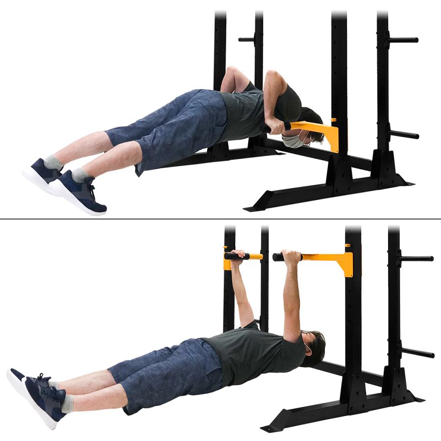 MUSCLE FACTORY ハーフラック 懸垂マシン バーベルスタンド ぶらさがり