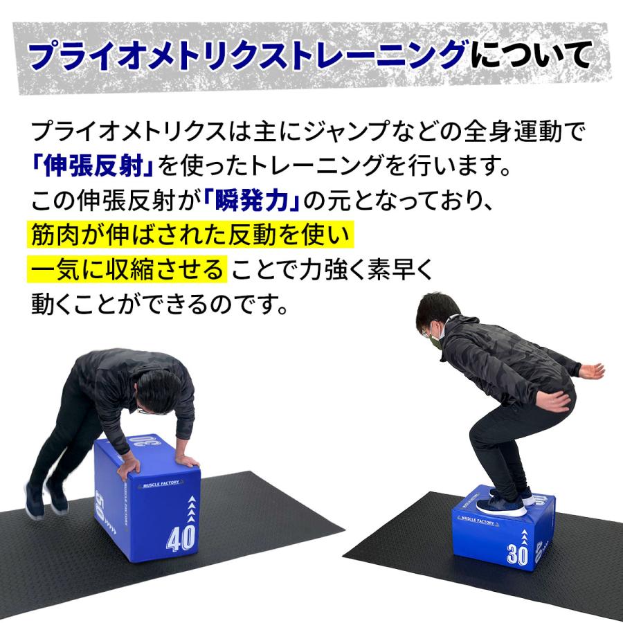 MUSCLE FACTORY プライオボックス ソフト 3 in 1 プライオメトリクス