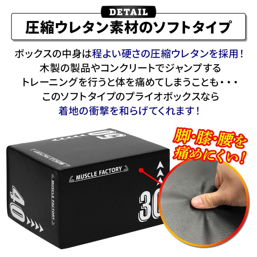 MUSCLE FACTORY プライオボックス ソフト 3 in 1 プライオメトリクス