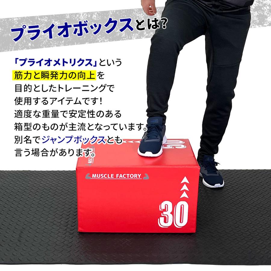 MUSCLE FACTORY プライオボックス ソフト 3 in 1 プライオメトリクス