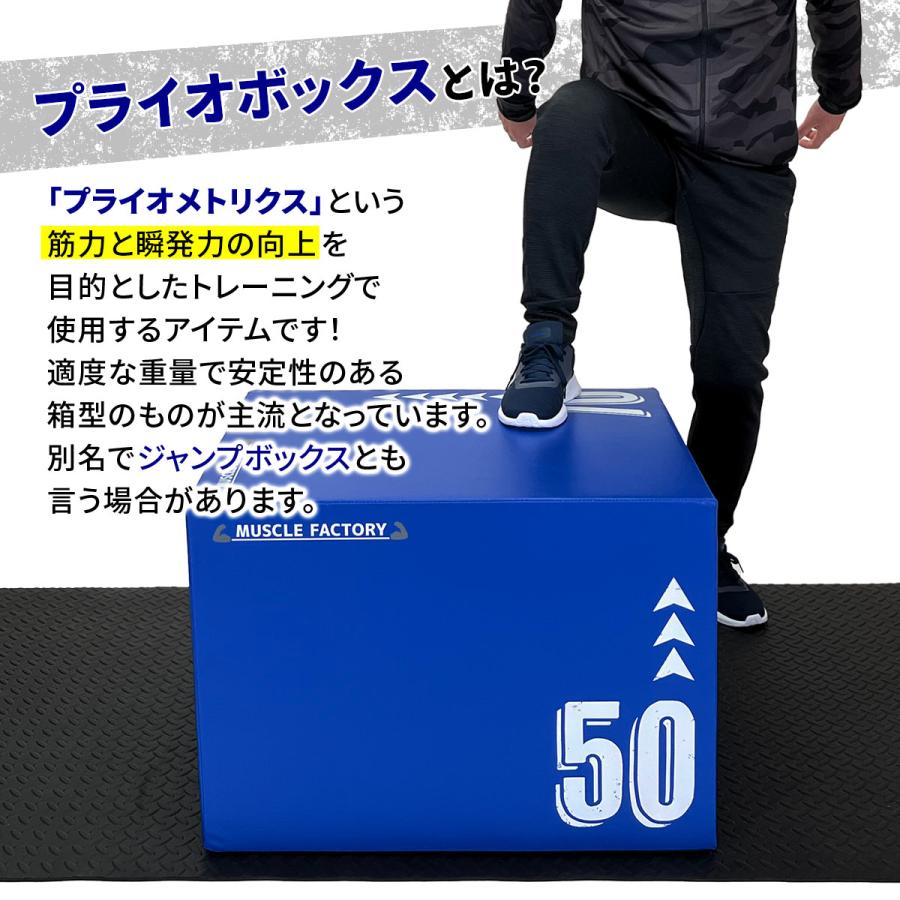 MUSCLE FACTORY プライオボックス ソフト 3 in 1 プライオメトリクス