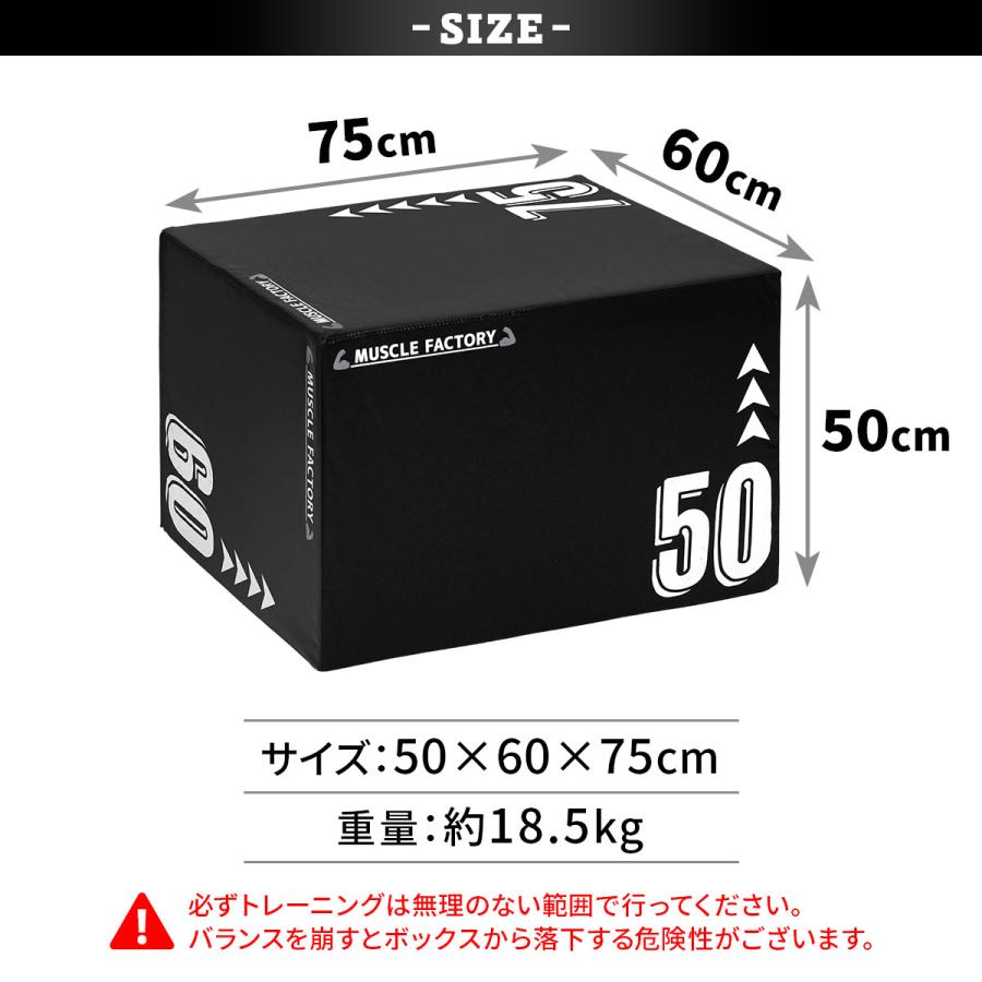 MUSCLE FACTORY プライオボックス ソフト 3 in 1 プライオメトリクス