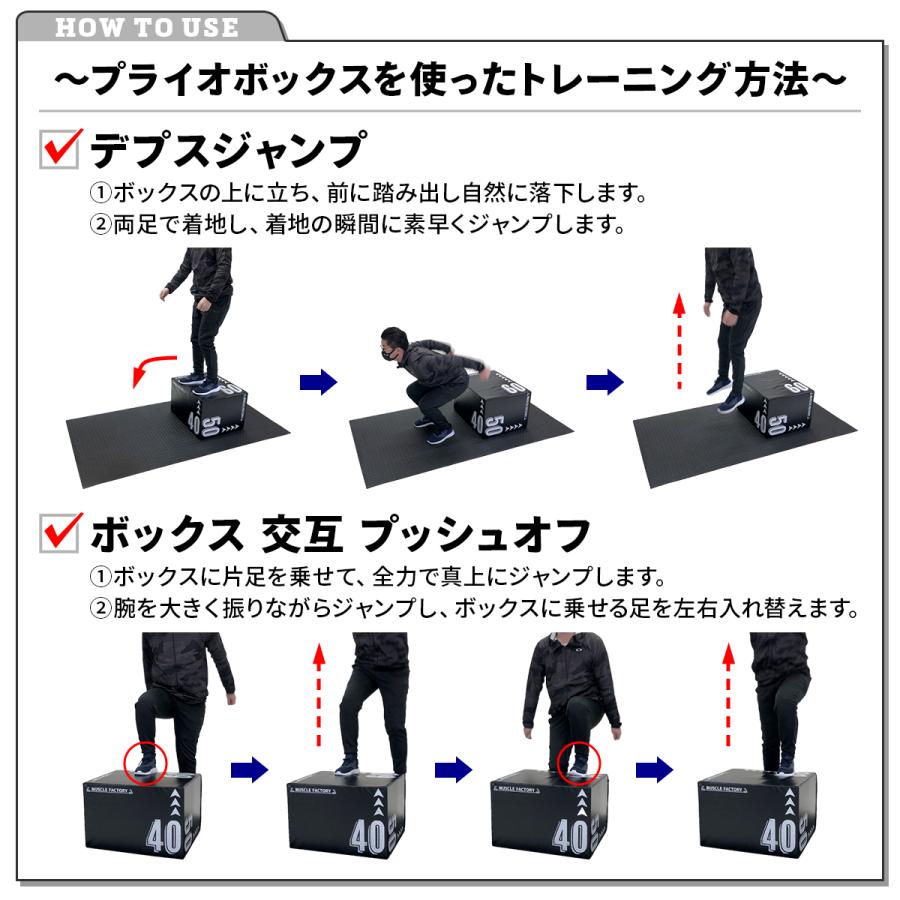 上西ケトルベル魂 プライオメトリクストレーニングボックス スツール MUSCLE FACTORY プライオボックス ソフト 40×50×60cm プライオ