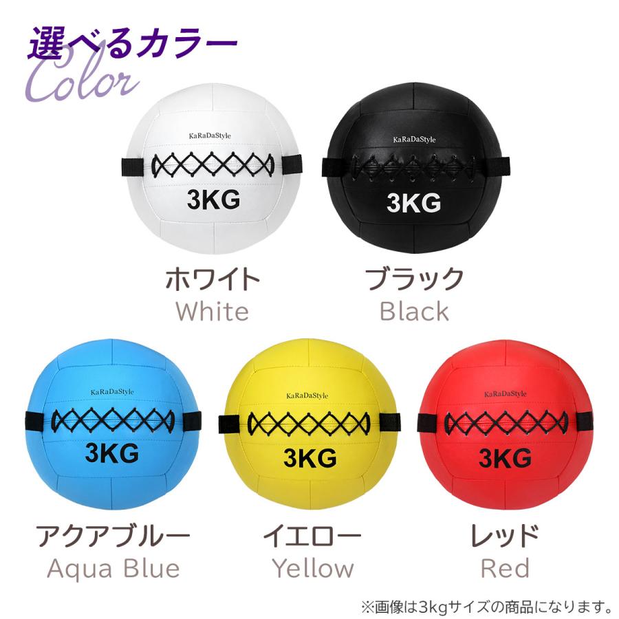 KaRaDa Style メディシンボール 3kg ソフト ウェイトボール 体幹