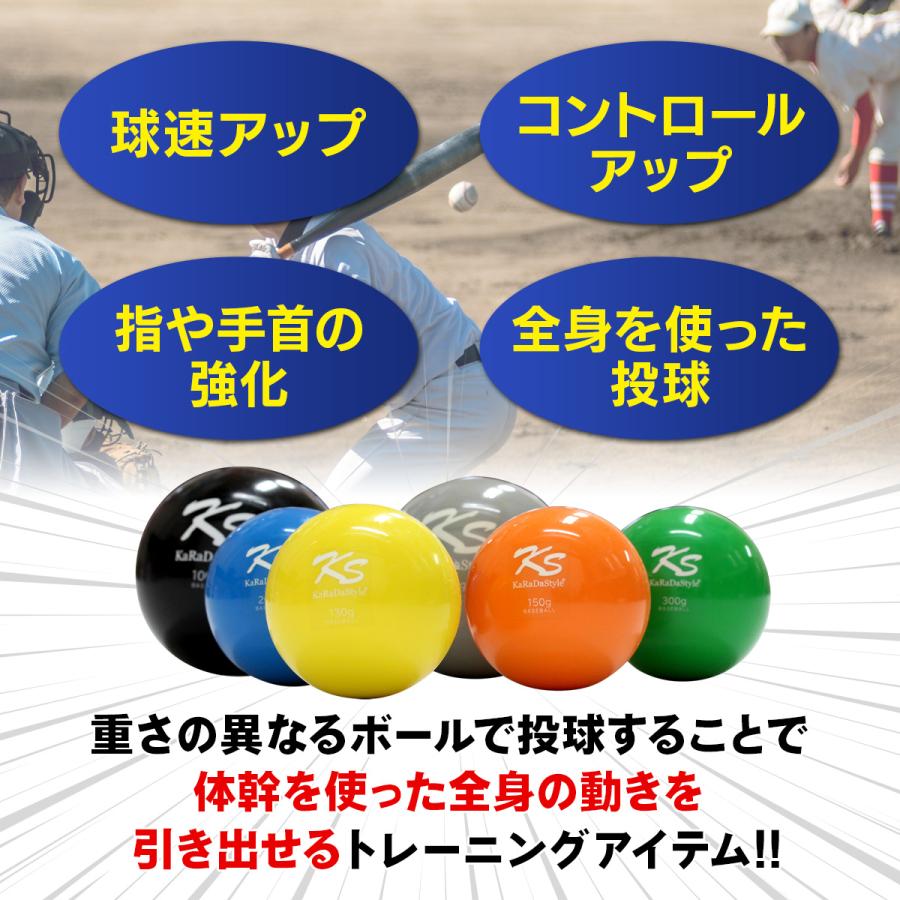 野球 トレーニング ボール ウエイトボール  球速アップ 練習 プアボール サンドボール 重い ボール ソフトボール 2000g (6個セット)の画像
