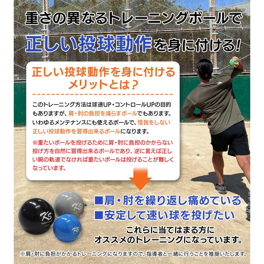 KaRaDa Style 野球 トレーニング ボール ウエイトボール 球速アップ