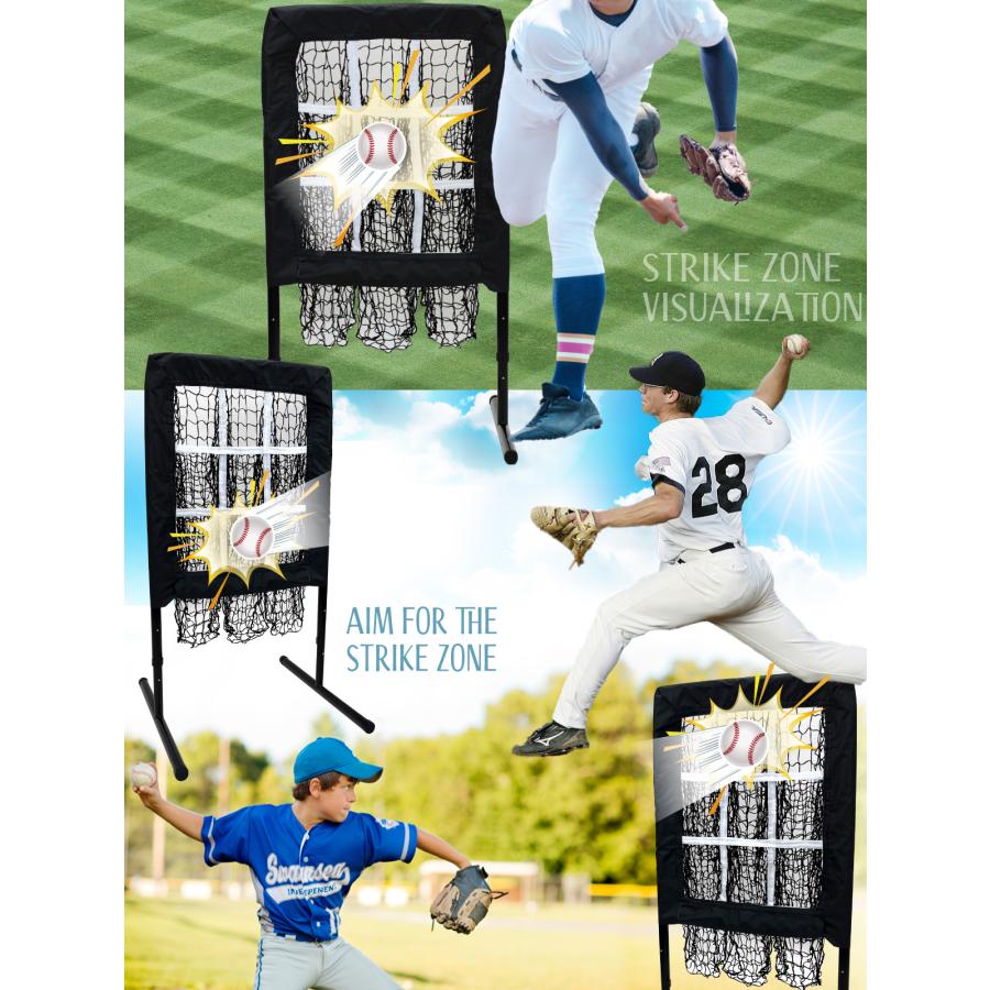 KaRaDa Style 野球 ピッチング ネット 的当てネット 99〜115cm 調整