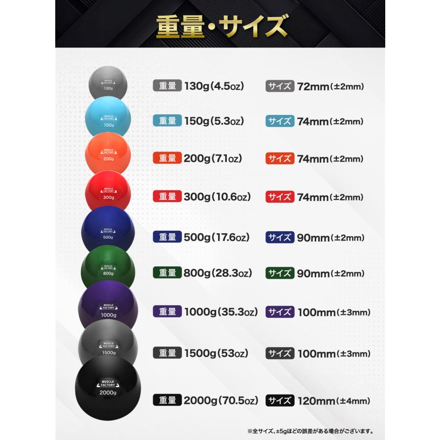MUSCLE FACTORY トレーニング ボール 野球 練習用 ウエイト
