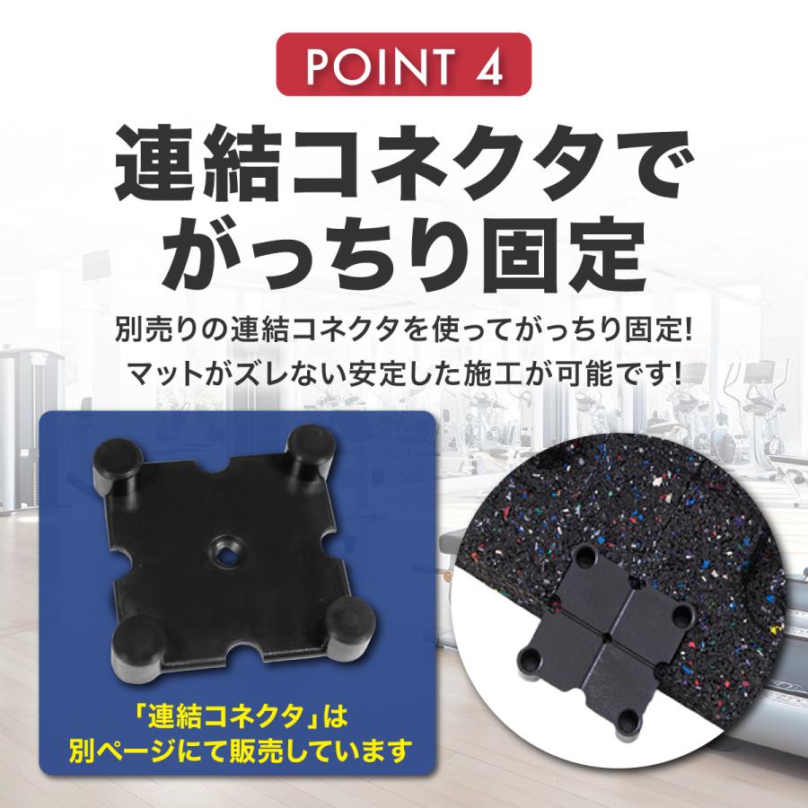 特注品　マットゴムマット 連結パーツ付き（無料） 20mm【 80枚セット】 特注品 マットゴムマット 連結パーツ付き（無料） 20mm【 80枚