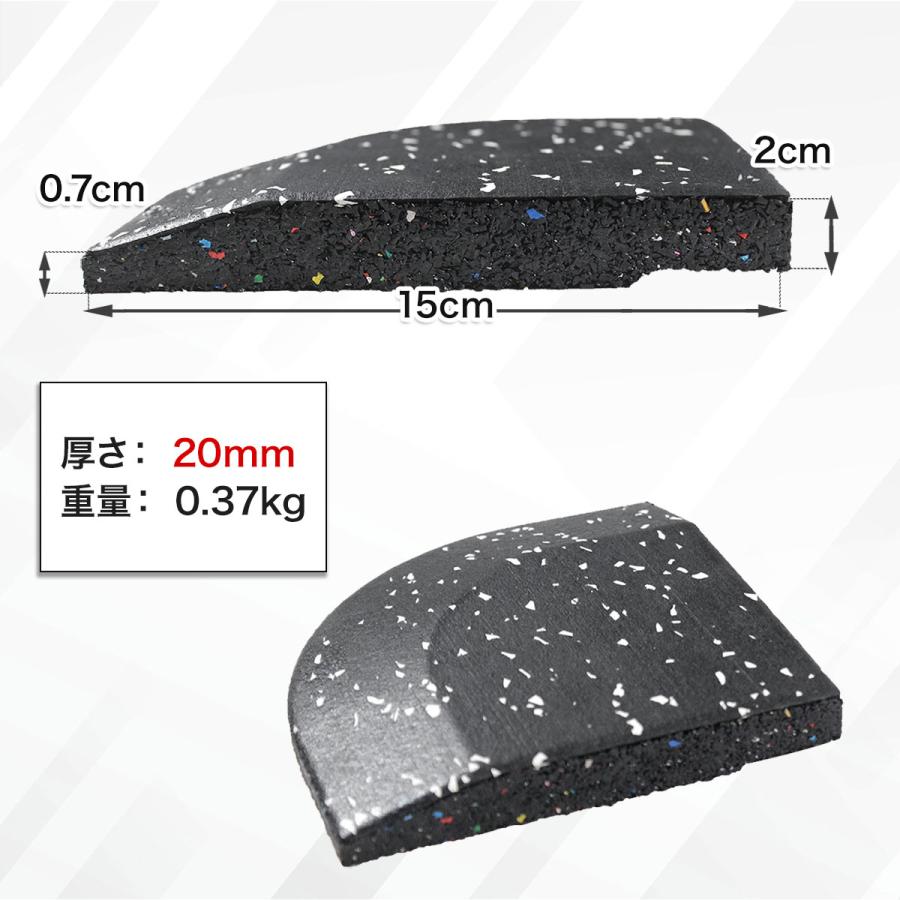 KaRaDa Style 四隅材 ゴムマット ジムマット 20mm 衝撃吸収 防音