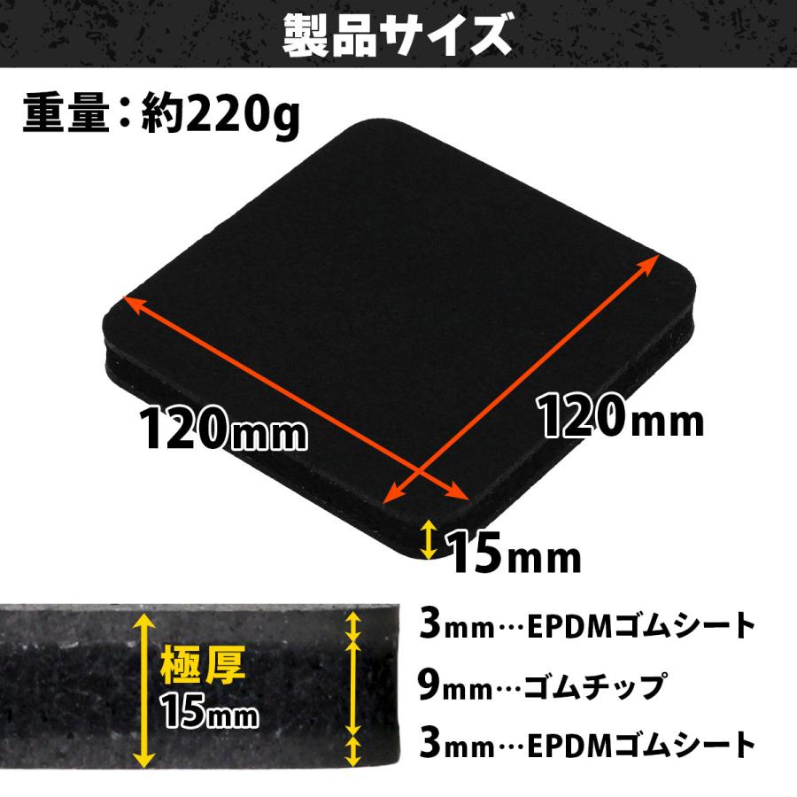 MUSCLE FACTORY トレッドミル マット 防振 防音 ゴム マット