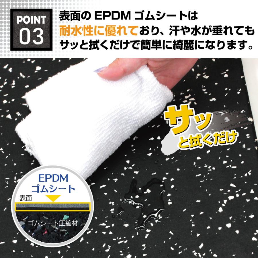 MUSCLE FACTORY ゴム フロアマット ジムマット 20mm トレーニング