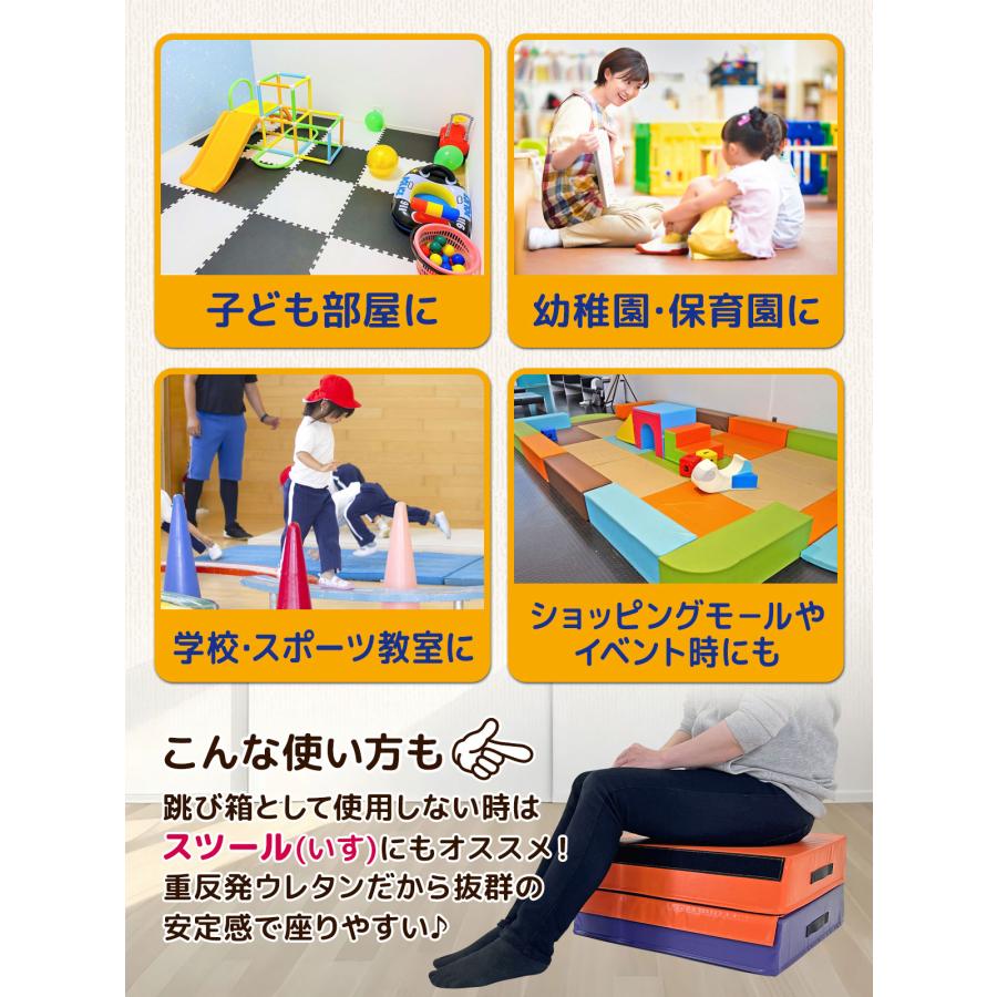 KaRaDa Style 跳び箱 ソフト 飛び箱 とび箱 ジョイント式 とびばこ