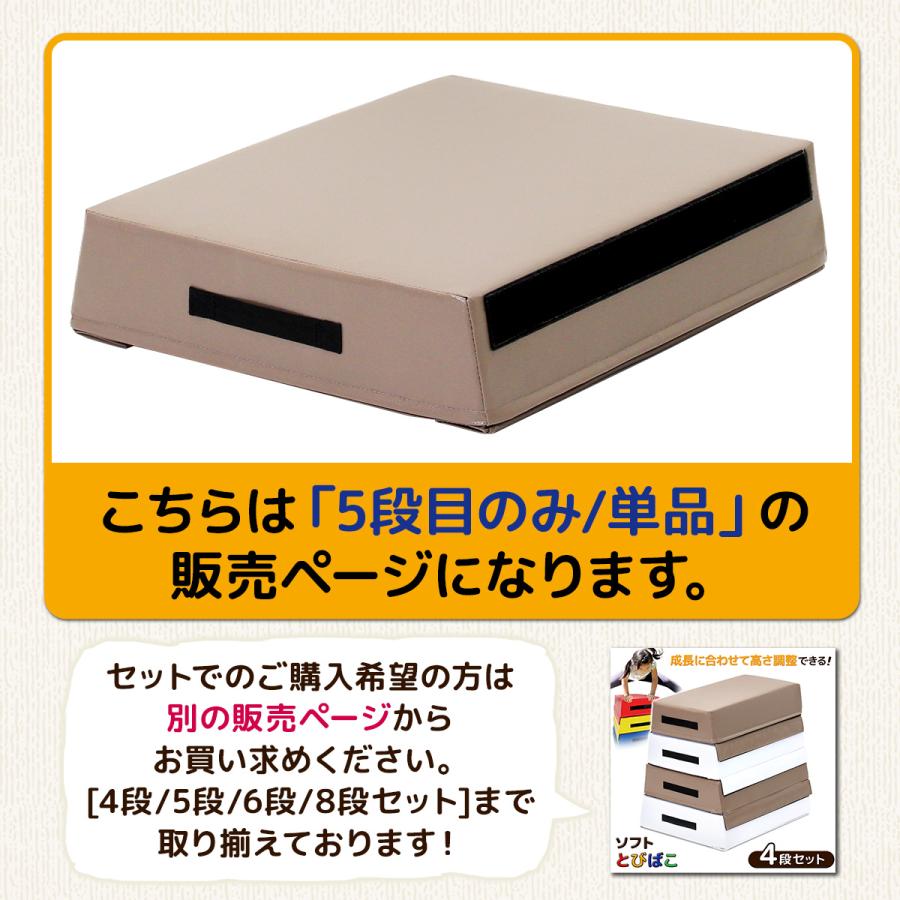 5段跳び箱 高さ60cm KaRaDa Style 跳び箱 ソフト 飛び箱 とび箱 ジョイント式 とびば