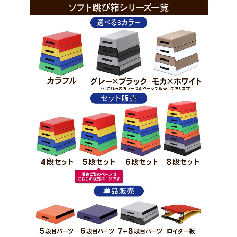 KaRaDa Style 跳び箱 ソフト 飛び箱 とび箱 ジョイント式 とびばこ