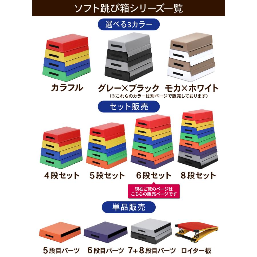 KaRaDa Style 跳び箱 ソフト 飛び箱 とび箱 ジョイント式 とびばこ