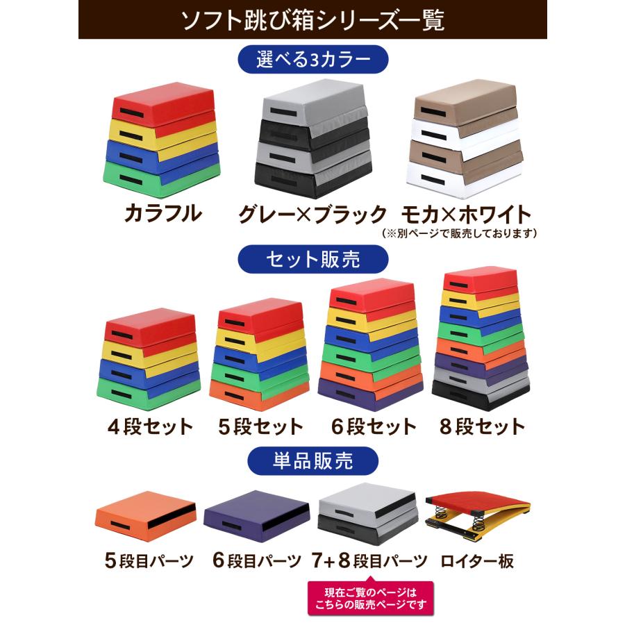 KaRaDa Style 跳び箱 ソフト 飛び箱 とび箱 ジョイント式 とびばこ 
