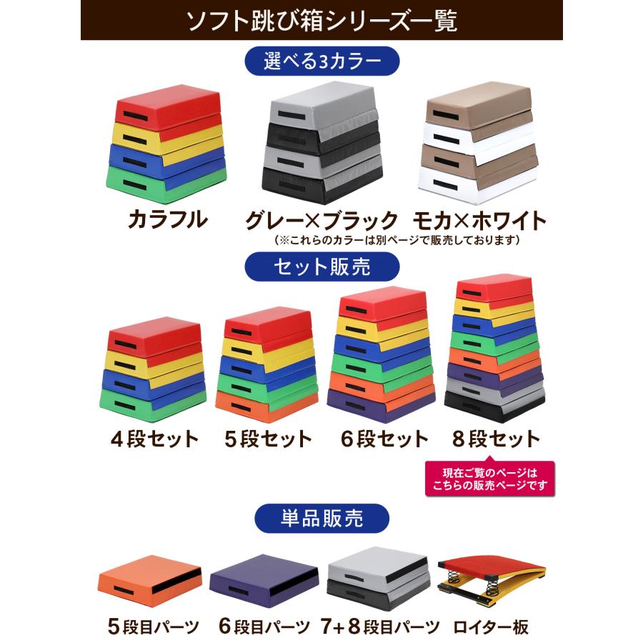 KaRaDa Style 跳び箱 ソフト 飛び箱 とび箱 ジョイント式 とびばこ