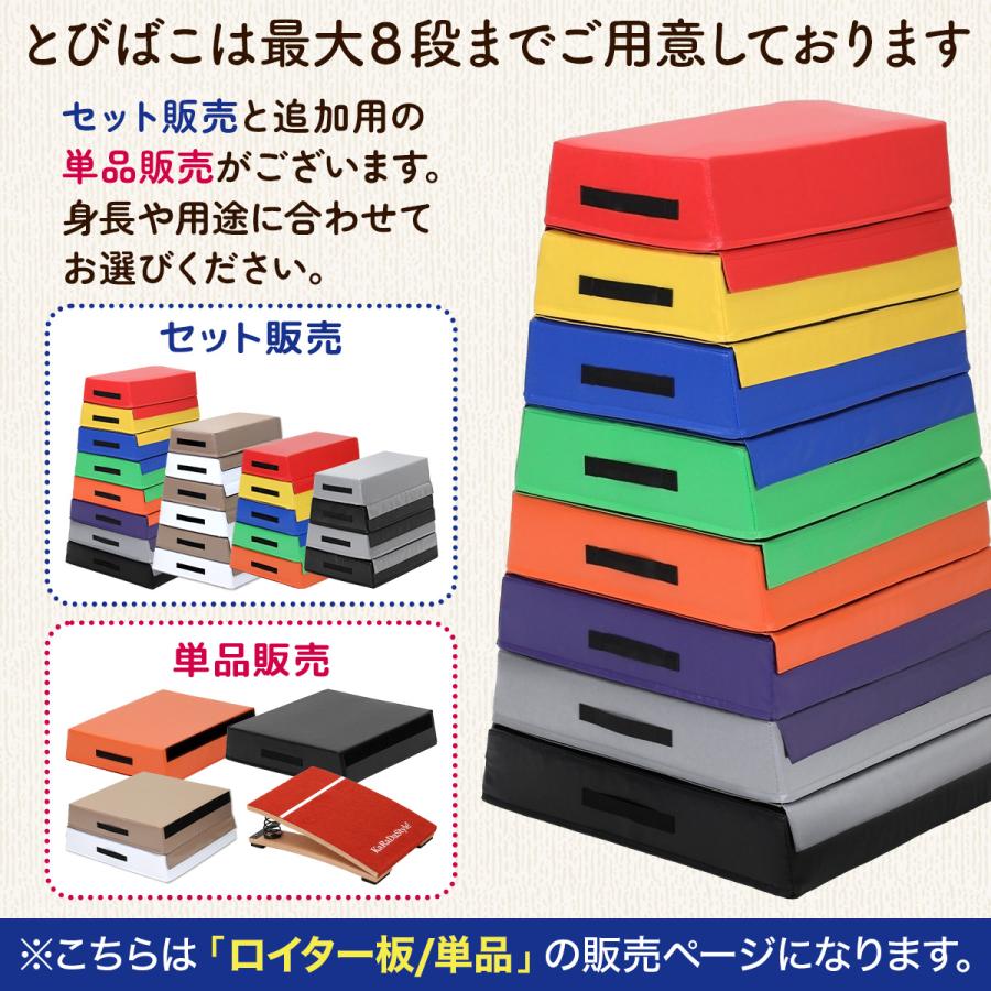 跳び箱5段 跳ねないロイター板付き KaRaDa Style 跳び箱 ソフト 飛び箱 とび箱 ジョイント式 とびば