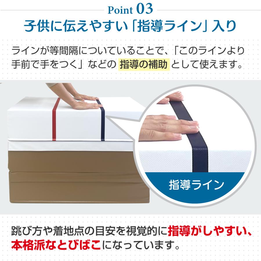 跳び箱 室内 子供 高学年向け ソフト 飛び箱 とび箱 ジョイント式 小学生 指導ライン 高重量 運動 自宅 子ども 室内 家庭用 高さ100cm 5段セットの画像