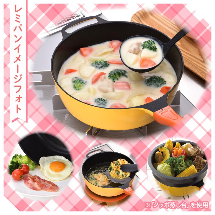 レミパン フライパン 24cm 平野レミ IH ガス 対応 片手鍋 蓋付き
