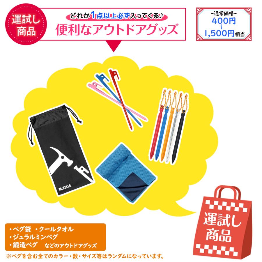 【 2025年 福袋 】お楽しみ袋 ギフト プレゼント アウトドア ペグ 強靭 スチールペグ ペグハンマー ペグケース 収納袋 ケース キャンプ テント 数量限定 | MーSTYLE（アウトドア） | 06