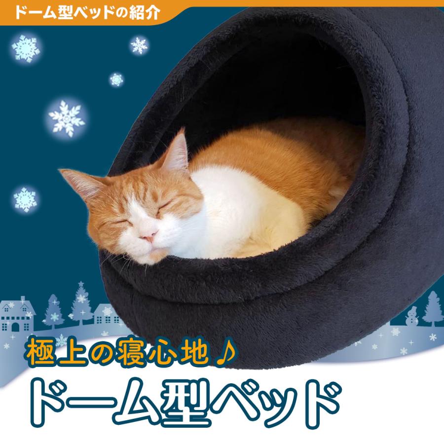 【 2024年 猫 福袋 】 ドーム型 ペットベッド ギフト プレゼント ペット 暖かい お楽しみ袋 おしゃれ 冬 ボア フランネル 送料無料 Lサイズ 数量限定 6点セット | Pet Style | 05