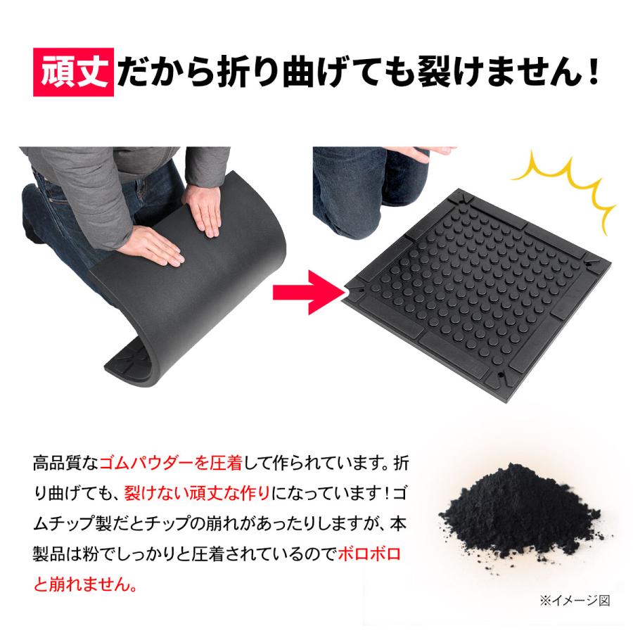 MUSCLE FACTORY 【訳あり】 高密度 ジム マット 25mm ゴム フロア