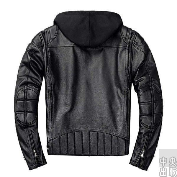 時間指定不可 ライダース ジャケット メンズ レザージャケット 本革 ブラック 帽子付き 取り外し可 ショート丈 プロテクター装着可 バイクジャケット ブルゾン 55 以上節約 Teslaimagem Com Br