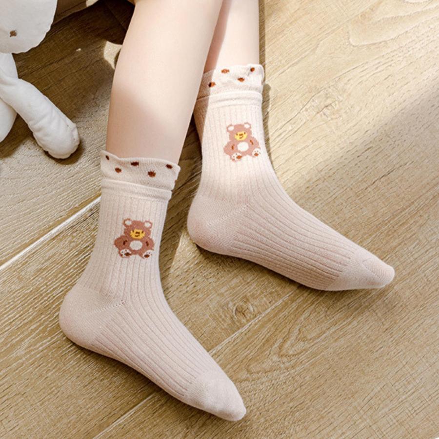 靴下 キッズ セット 子供 おしゃれ 11〜13cm 13〜15cm 16〜18cm 5足 熊