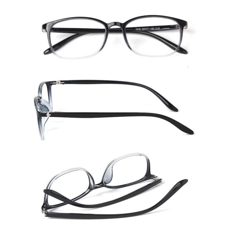 日本正規品 NWBファッションブルーライト対策男性用老眼鏡、スプリングヒンジコンピューターリーダー、TR 90フレーム、紫外線対策/眼精疲労/グレア