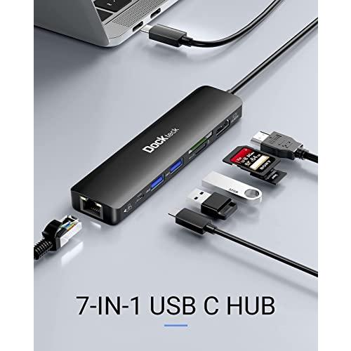 クーポン商品 バンドル2アイテム:USB 3.1 C-USB Aケーブル10 Gbps 3.3 FT+7-in-1 USB C 100 W PDイーサネットハブドングル100