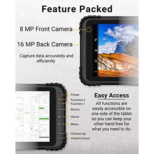 直販特価 Minno Maverick A 8-モバイルフィールド作業用頑丈タブレット (Android) -8インチ (スキャナなし) 、4 GB RAM/64 GB、Android 10、Sunlight Readable、1600