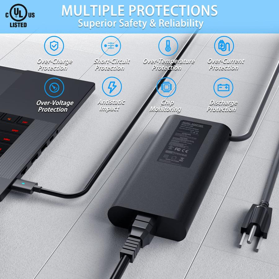 VHBW for Dell 130 W Laptop Charger USB C、Dell Laptop