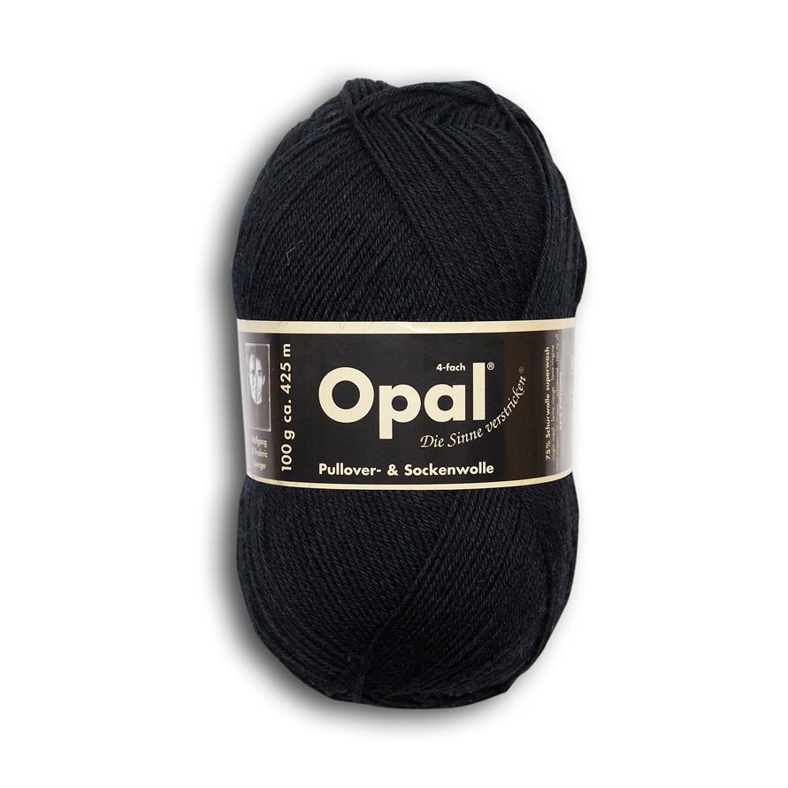 Opal Uni 2619 ジェットブラック / ソックヤーン 靴下用毛糸 てあみ ニット 手編み 編み物 手芸 ハンドメイド 手作り かぎ針 棒針 | 