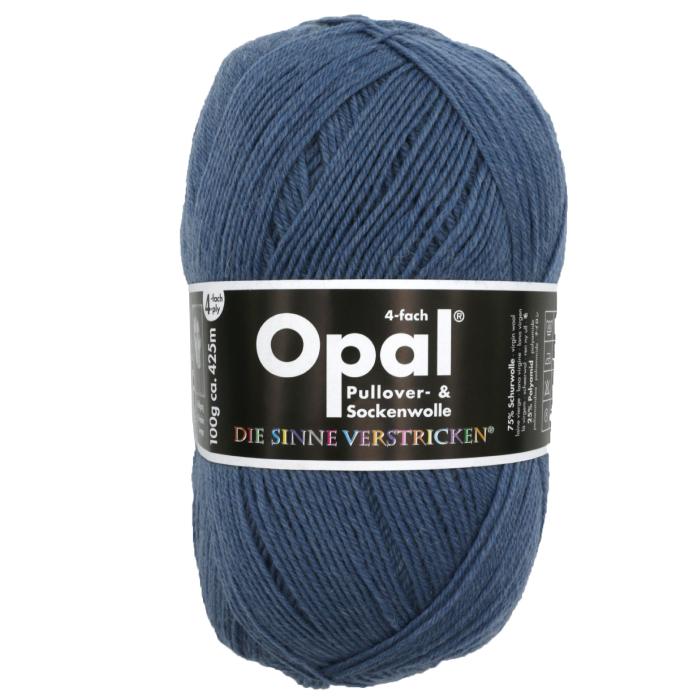 Opal 毛糸 Uni 5195 ジーンズブルー / ソックヤーン 靴下用毛糸 てあみ