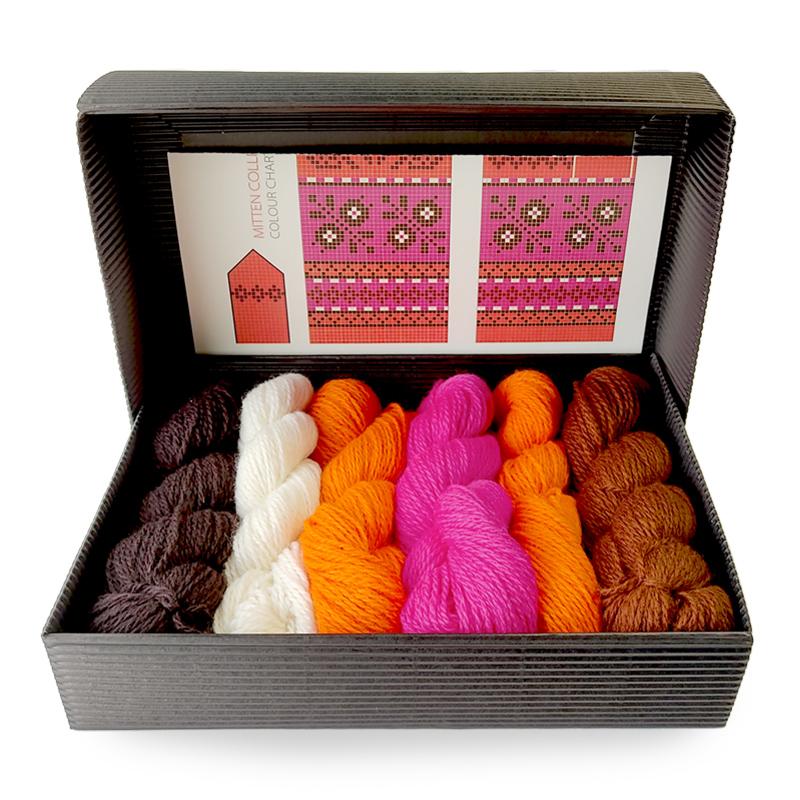 Hobbywool ミトンキット Knit like a Muhu islander 9 : 竹あみ針と手芸用品のお店 趣芸 - 通販 ...
