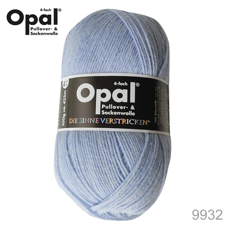 毛糸 Opal オパール Uni 9932 / スカイブルー てあみ かぎ針 棒針
