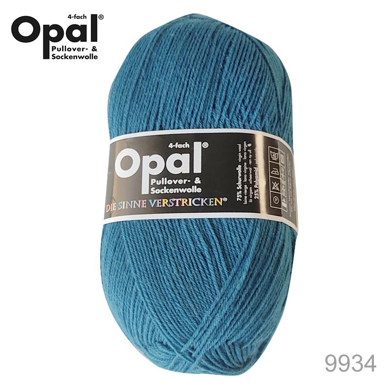 毛糸 Opal オパール Uni 9934 ブルーグリーン / ソックヤーン 靴下用毛糸 てあみ ニット 手編み 編み物 手芸 ハンドメイド 手作り かぎ針 棒針 | 