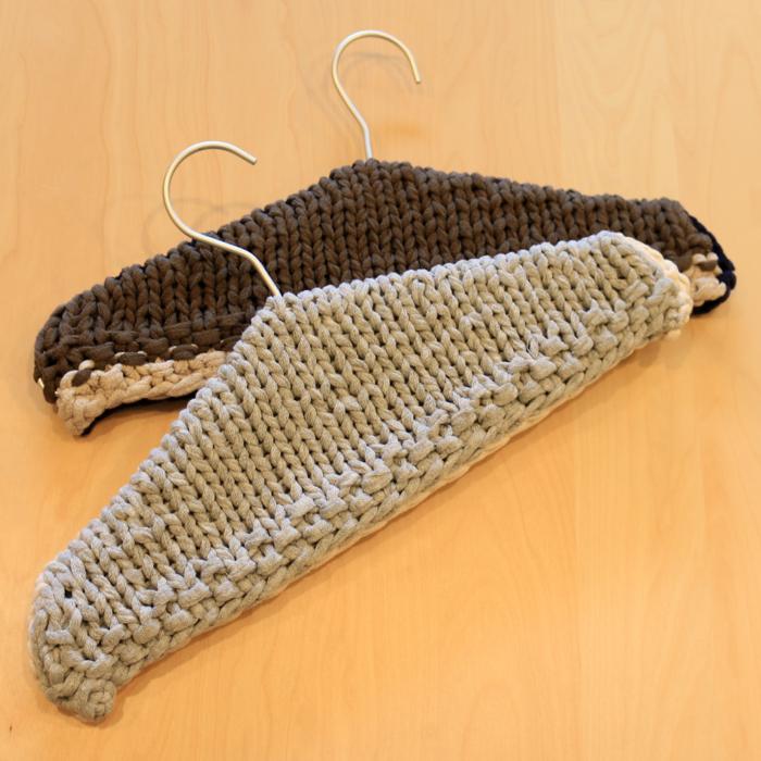 E-003】emikoichijo BIG RIBBON のハンガーカバーレシピ : 竹あみ針と